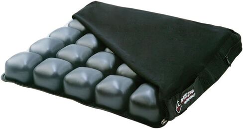 وسادة ROHO MOSAIC، وسادة مقعد قياسية قابلة للنفخ لكرسي المكتب والكراسي المتحركة والسيارات والحياة المنزلية ودعم آلام الظهر، وسادة قابلة للتعديل مع غطاء قابل للتمدد وقاعدة مضادة للانزلاق، 45.72 سم × 40.64 سم in Kuwait