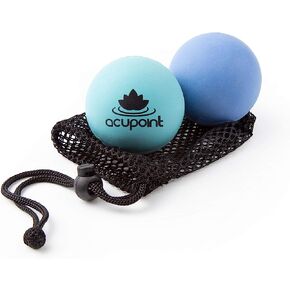Acupoint Physical Massage Therapy Ball Set - Ideal for Yoga, Deep Tissue Massage, Trigger Point Therapy and Myofascial Release Physical Therapy Equipment
