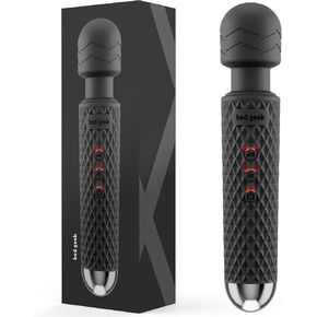 Handheld Cordless Personal Wand Massager bed geek with Memory Feature Waterproof USB Rechargeable Massage 20 Vibration Patterns 8 Speeds Skin Soft Silicone in Saudi Arabia