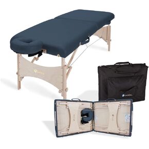 EARTHLITE Portable Massage Table HARMONY DX – Foldable Physiotherapy/Treatment/Stretching Table, Eco-Friendly Design, Hard Maple, Superior Comfort incl. Face Cradle & Carry Case (30" x 73") in Kuwait