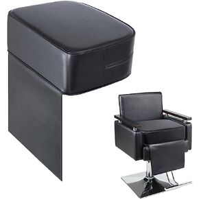 Children Leather Cushion Pads Salon Booster Seat Cushion for Kids Child Hair Cutting, Boat booster seat for driver, Cushion for Styling Chair, Barber Beauty Salon Spa Equipment Black