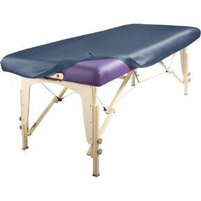 Master Massage Rectangular Universal Fabric Fitted PU Vinyl Leather Ultra-Durable Massage Table Protection Cover-Replacement Cover Protector Black