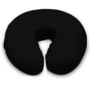 Soft & Heavy Microfiber Massage Tables Face Cradle Covers Cozies Fitted- 4 Pieces - 4 Pieces (4, Black) in Saudi Arabia