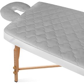 2-Piece Waterproof Massage Table Sheet Set, Extra Soft, Cushy, for Massage Tables, Includes Massage Fitted Sheet and Face Rest Cover, Gray in Kuwait
