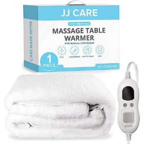 JJ CARE طاولة تدليك أكثر دفئا 30 "× 73"، دليل 3 التحكم في الحرارة سرير التدليك دفئا وسادة الصوف ث / انفصال 13 قدم الحبل، الجدول العلاج بالتدليك دفئا مع حماية من الحرارة الزائدة، وسادة التدفئة طاولة التدليك in Saudi Arabia