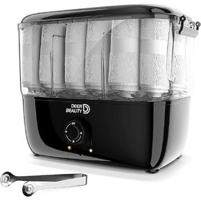 DEER BEAUTY Towel Steamer-Hot Towel Warmer 600 W Tabletop Moist Towel Heater, Holds up to 18 Towels,30 Minute Auto Shut Timer,Professional Salon Equipment Towel Warmer for Facials,Spa,Barbers,Massage.