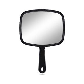 PROTECLE Large Hand Mirror, Salon Barber Hairdressing Handheld Mirror with Handle (Square Blue 10.3"x7.4") in Kuwait