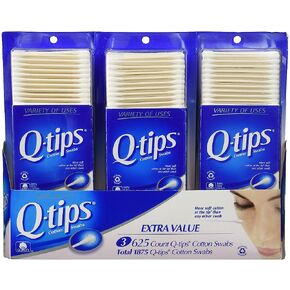 Q-tips Cotton Swabs 3 Packs of 625 Count in Kuwait