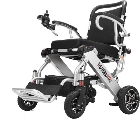 Intelligent Lightweight Foldable Electric Wheelchairs, Compact Power Wheelchair, Portable Folding Carry Wheelchair, Durable Wheelchairs in Saudi Arabia