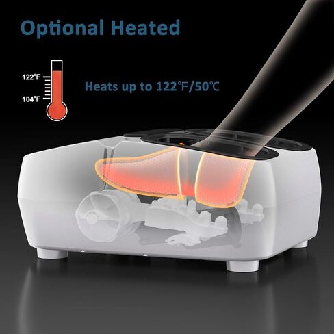 MOUNTRAX Foot Massager Machine with Heat, Gifts for Women Men, Shiatsu Foot Massager with Remote Control, Deep Kneading and Soothing Heat, Fits Feet Up to Men Size 12 (Black) in Saudi Arabia