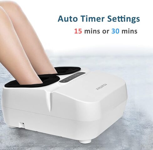 MOUNTRAX Foot Massager Machine with Heat, Gifts for Women Men, Shiatsu Foot Massager with Remote Control, Deep Kneading and Soothing Heat, Fits Feet Up to Men Size 12 (Black) in Saudi Arabia