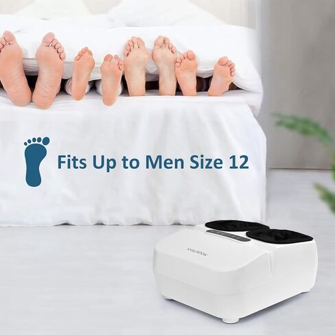 MOUNTRAX Foot Massager Machine with Heat, Gifts for Women Men, Shiatsu Foot Massager with Remote Control, Deep Kneading and Soothing Heat, Fits Feet Up to Men Size 12 (Black) in Saudi Arabia