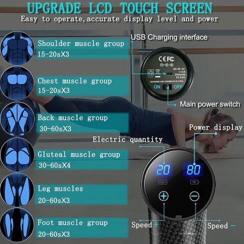Massage Gun Deep Tissue,Percussion Back Massager Gun for Athletes Muscle Massage Gun for Pain Relief with 10 Massage Heads & 20 Speeds (Matte Black) in Saudi Arabia