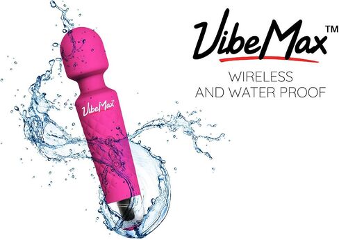 Rechargeable Personal Massager - Powerful Multi Speed Vibration - Whisper Quiet - Waterproof - for Muscle Tension Relief in Neck, Back, Shoulders, Legs and Feet - Black in Saudi Arabia