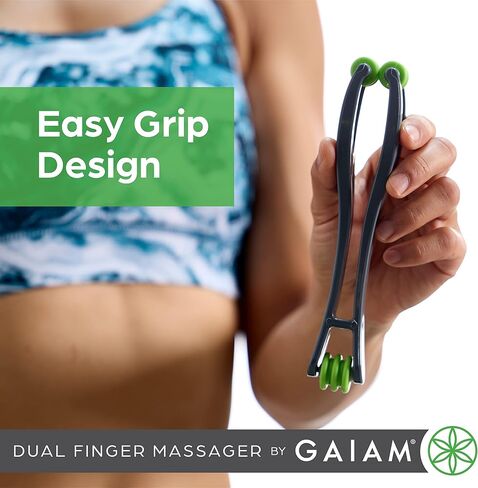 Gaiam Finger Massager Dual-Sided Hand Massage Roller Tool for Circulation, Stress, Arthritis and Hand Pain Relief in Saudi Arabia