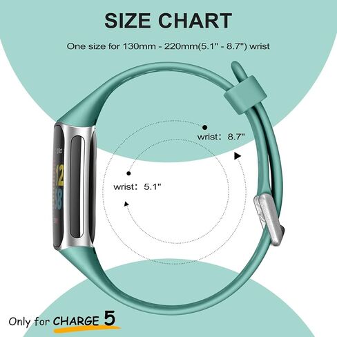 Maledan متوافق مع Fitbit Charge 5 Bands النساء والرجال - حزام رياضي قابل للتنفس، حزام معصم بديل مقاوم للماء ناعم لـ Fitbit Charge 5 متتبع اللياقة البدنية المتقدم، 3 عبوات in Kuwait
