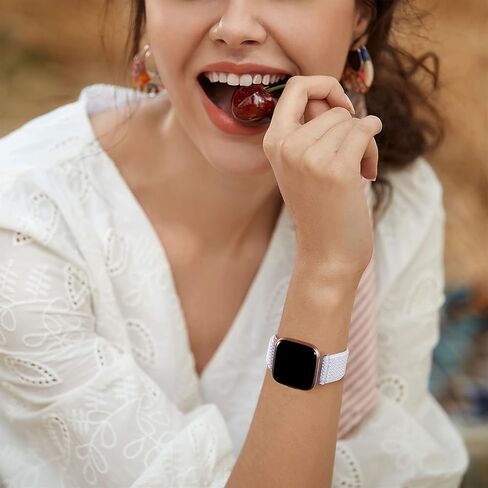 مجموعة Maledan مكونة من 3 حلقات منفردة قابلة للتمدد متوافقة مع سوار Fitbit Versa 2 للنساء والرجال، سوار ساعة بديل رياضي من النايلون الناعم Versa 2 لساعة Fitbit Versa 2/Versa Lite، أسود/أخضر/رمادي in Kuwait
