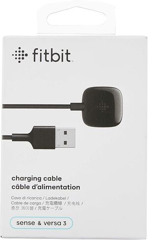 Fitbit Sense and Versa 3 Charging Cable for Smart Watch, Official Product in Saudi Arabia