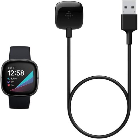 Fitbit Sense and Versa 3 Charging Cable for Smart Watch, Official Product in Saudi Arabia