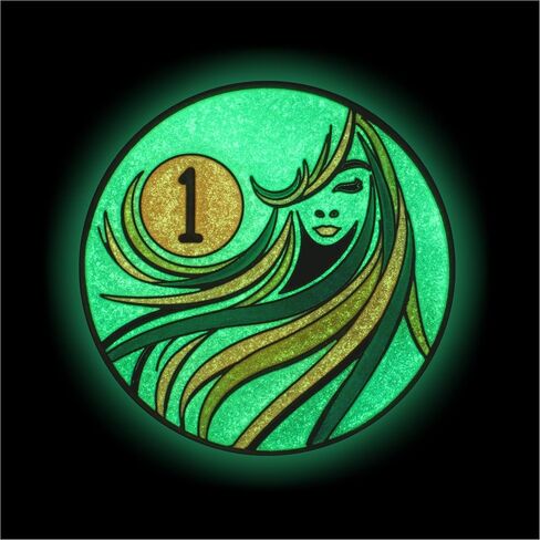 10 Year Sobriety Coin | A Sober Woman Triplate AA Chip | Glow in The Dark Anniversary Token Recovery Gift for Women in Saudi Arabia