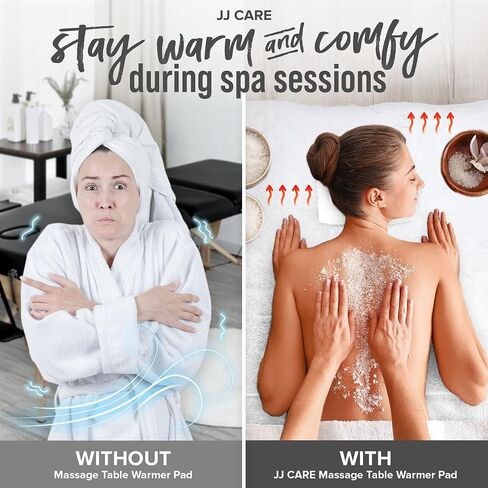 JJ CARE Massage Table Warmer 31"x71", Manual 3 Heat Control Massage Bed Warmer Fleece Pad w/Detachable 12 FT Cord, Table Warmer Massage Therapy w/Overheat Protection, Massage Table Heating Pad in Saudi Arabia