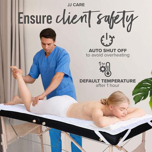 JJ CARE طاولة تدليك أكثر دفئا 30 "× 73"، دليل 3 التحكم في الحرارة سرير التدليك دفئا وسادة الصوف ث / انفصال 13 قدم الحبل، الجدول العلاج بالتدليك دفئا مع حماية من الحرارة الزائدة، وسادة التدفئة طاولة التدليك in Saudi Arabia