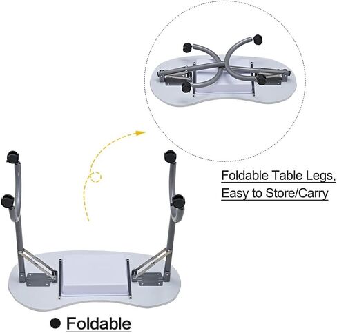 Portable Manicure Table，Nail Salon Technician Desk with Large PP plastic drawer、LED-Light、Wrist rest、Carry Bag，for nail salon、beauty salon、home nails painting、tattoo，Black… in Kuwait