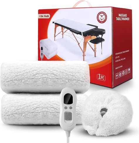 ChoJiah Massage Table Warmer Heating Pads with Timer and 4 Heat Settings Massage Table Heating Pad with Overheat Protection for Massage Bed & Spa, 73" X 30" (L X W) in Saudi Arabia