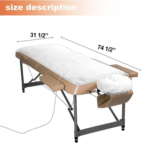 ChoJiah Massage Table Warmer Heating Pads with Timer and 4 Heat Settings Massage Table Heating Pad with Overheat Protection for Massage Bed & Spa, 73" X 30" (L X W) in Saudi Arabia