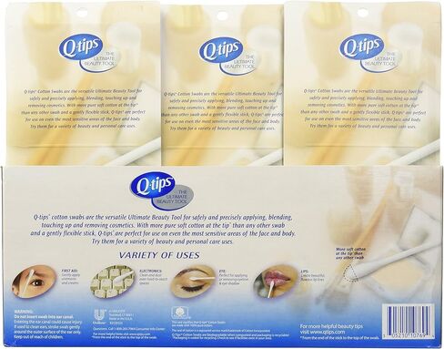 Q-tips Cotton Swabs 3 Packs of 625 Count in Kuwait