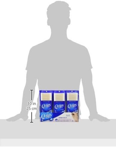 Q-tips Cotton Swabs 3 Packs of 625 Count in Kuwait