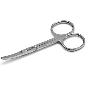 Baby Nail Scissors With Round Tip 4.5" Eyebrow, Dry Skin, Eyelash, Nose Hair For Men And Women Daily Use in Saudi Arabia