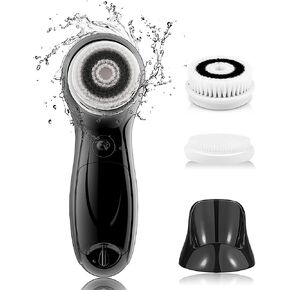 TOUCHBeauty Facial Cleansing Brush for Men Face Scrubber with Advanced PBT Bristles Spin Brush & Stand, Facial Cleansing System Designed for Men | Dual Speed, Waterproof, Battery Powered TB-0759M