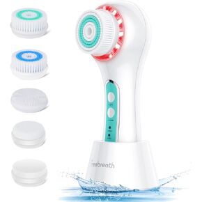 Facial Cleansing Brush with Blackhead Remover, 3 in 1 Waterproof Face Scrubber with 3 Speed Modes, Blackhead Pore Vacuum with 3 Suction Levels, Deep Cleansing, Fully Rechargeable