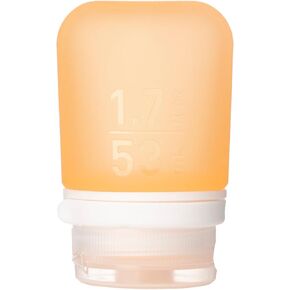 Humangear GoToob+ زجاجات سيليكون قابلة لإعادة التعبئة بحجم مناسب للسفر مع غطاء قفل، برتقالي، صغير (1.7 أونصة) in Kuwait