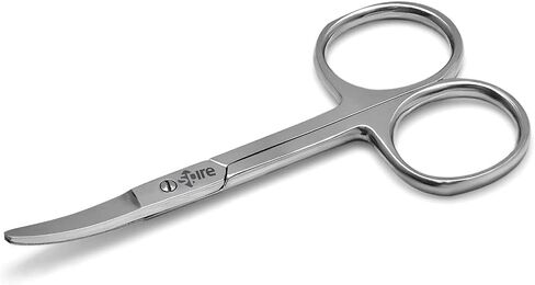 Baby Nail Scissors With Round Tip 4.5" Eyebrow, Dry Skin, Eyelash, Nose Hair For Men And Women Daily Use in Saudi Arabia