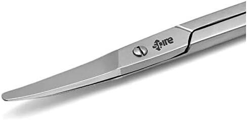 Baby Nail Scissors With Round Tip 4.5" Eyebrow, Dry Skin, Eyelash, Nose Hair For Men And Women Daily Use in Saudi Arabia