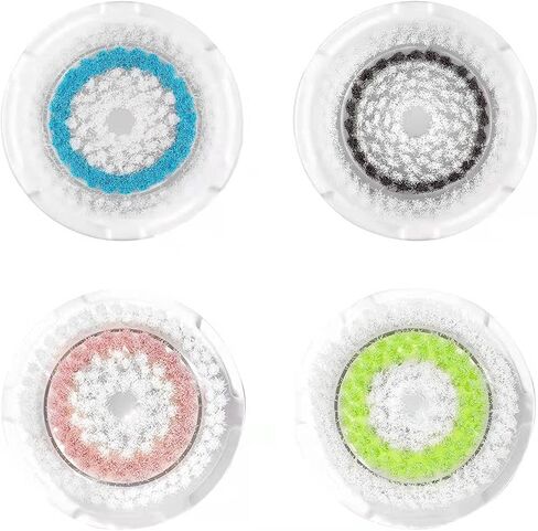 Replacement Facial Cleansing Brush Head Compatible with Clarisonic Mia 1, Mia 2, Mia Fit, Alpha Fit, Smart Profile Uplift and Alpha Fit (Blue1+green1, 2 Pack) in Kuwait