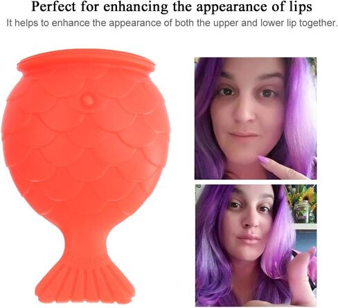أداة تكبير الشفاه، سيليكون محسن الشفاه بالكامل، جهاز ضخ الشفاه على شكل سمكة، كوب شفط الشفاه، جهاز تعزيز الشفاه، أداة تجميل in Kuwait