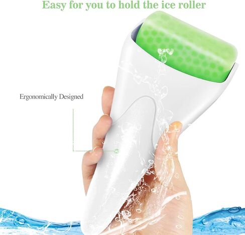 LATME Ice Roller for Face Eyes,Womens Gifts,Face Massager Roller Puffiness Migraine Pain Relief and Minor Injury(White) in Saudi Arabia