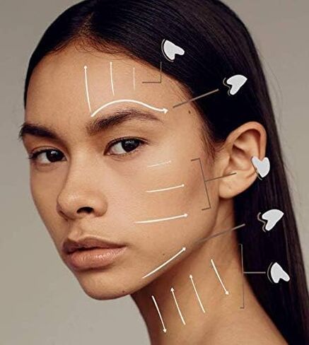 أداة DEAYOKA Rose Quartz Gua Sha - سر الجمال الآسيوي - كوارتز وردي أصلي وأصلي بنسبة 100% in Saudi Arabia