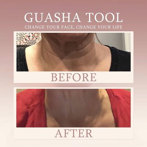 أداة DEAYOKA Rose Quartz Gua Sha - سر الجمال الآسيوي - كوارتز وردي أصلي وأصلي بنسبة 100% in Saudi Arabia