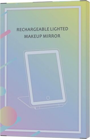 مرآة مكياج قابلة لإعادة الشحن من FUNTOUCH مع 72 مصباح LED، مرآة تجميل محمولة مضاءة للمكياج، إضاءة 3 ألوان، شاشة تعمل باللمس قابلة للتعتيم، مرآة مستحضرات تجميل قابلة للطي على سطح الطاولة مع أضواء in Kuwait