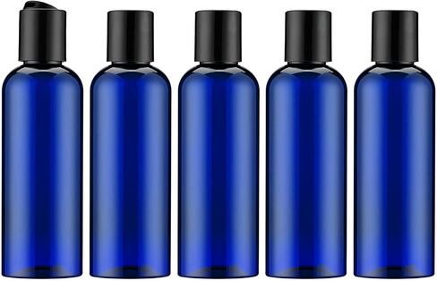 3.4 oz Travel Bottles for Toiletries, Empty Travel Size Containers Tsa Approved, 5PCS Small Plastic Shampoo Bottles with Labels (100ml) in Saudi Arabia