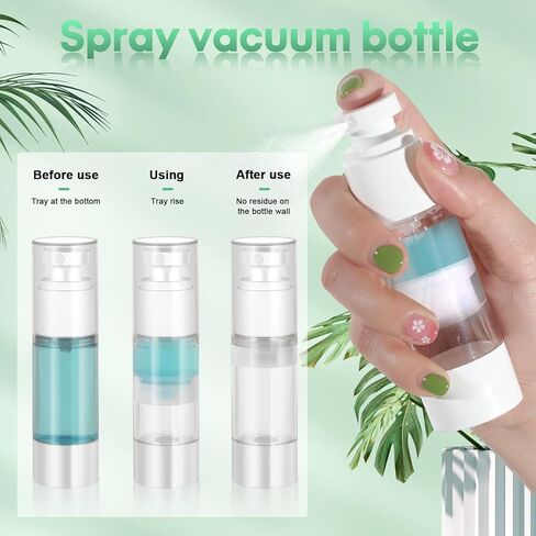 وعاء مضخة بدون هواء، وعاء كريم مفرغ، زجاجات مضخة بدون هواء، زجاجة مفرغة، موزع لوشن محمول، حاويات سفر فارغة قابلة لإعادة الملء لمستحضرات التجميل، وعاء كريم الوجه لترطيب جوهر المكياج in Kuwait