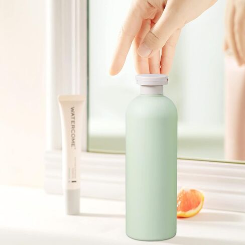 6.8 oz Plastic Travel Shampoo Bottles, Refillable Flip Cap Squeeze Bottles for Toiletries, Large Leakage-Proof Travel Shampoo and Conditioner Bottles (Blue) in Kuwait