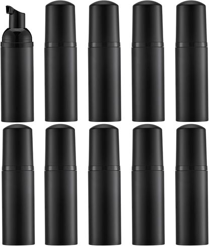 Tekson 3 PCS Soap Foam Bottle (2 oz), Empty Travel Foaming Lash Shampoo for Cleanser, Dispenser (Black&White&Pink Pump) in Saudi Arabia