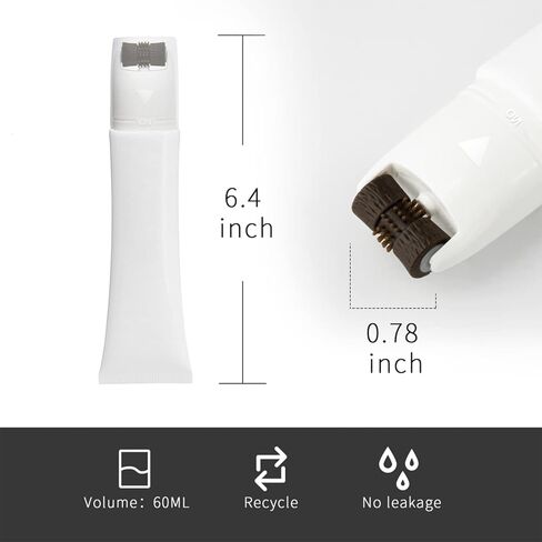 Yoken 60ml Roller Bottles 2 Pack, Face Roller Essential Oil Roller Bottles, Eye Roller, Essential Oil Bottles with Silicone Roller for Massaging and Moisturizing Your Face, Neck with Funnel, Stickers in Kuwait