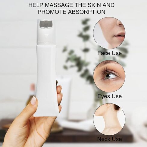 Yoken 60ml Roller Bottles 2 Pack, Face Roller Essential Oil Roller Bottles, Eye Roller, Essential Oil Bottles with Silicone Roller for Massaging and Moisturizing Your Face, Neck with Funnel, Stickers in Kuwait