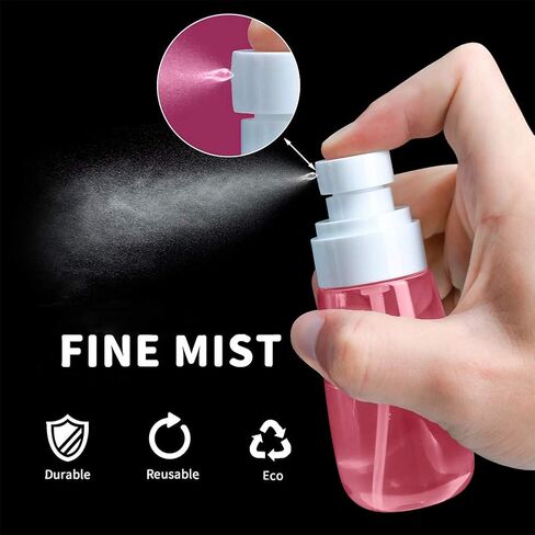 Cosywell Fine Mist Spray Bottle TSA Approved 3.4oz/ 100ml Empty Cosmetic Refillable Travel Containers Plastic Hair Spray Bottle Sprayer for Perfume Skincare Makeup Lotion (3color) in Saudi Arabia